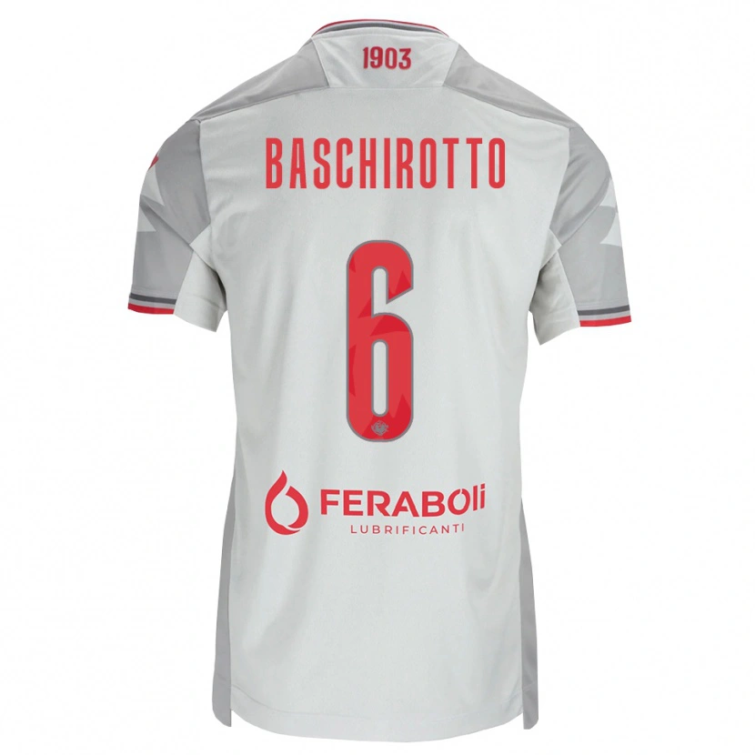 Danxen Damen Federico Baschirotto #6 Grau Weiß Rot Auswärtstrikot Trikot 2026/27 T-Shirt Österreich