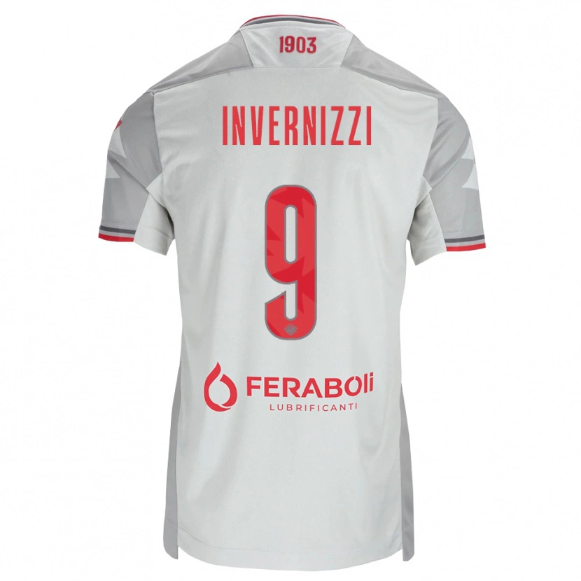 Danxen Damen Leonardo Invernizzi #9 Grau Weiß Rot Auswärtstrikot Trikot 2026/27 T-Shirt Österreich