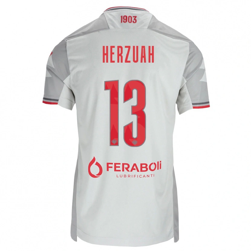 Danxen Damen Gabriel Herzuah #13 Grau Weiß Rot Auswärtstrikot Trikot 2026/27 T-Shirt Österreich