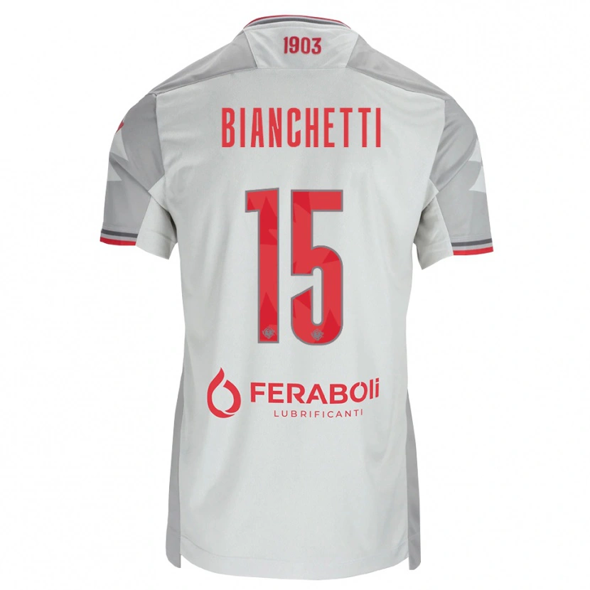 Danxen Damen Matteo Bianchetti #15 Grau Weiß Rot Auswärtstrikot Trikot 2026/27 T-Shirt Österreich