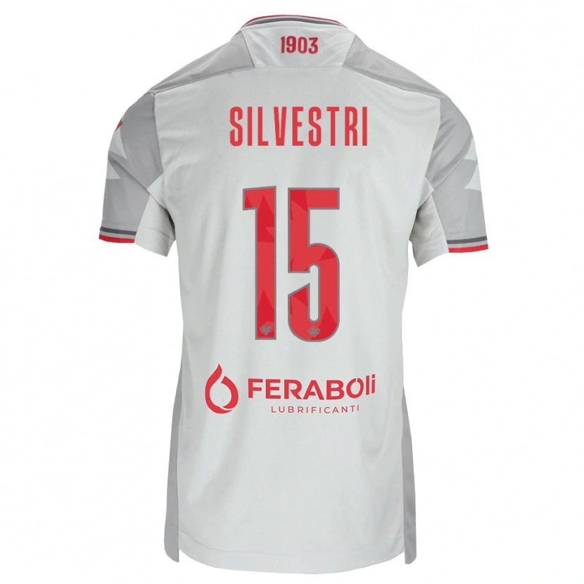 Danxen Damen Cristiano Silvestri #15 Grau Weiß Rot Auswärtstrikot Trikot 2026/27 T-Shirt Österreich