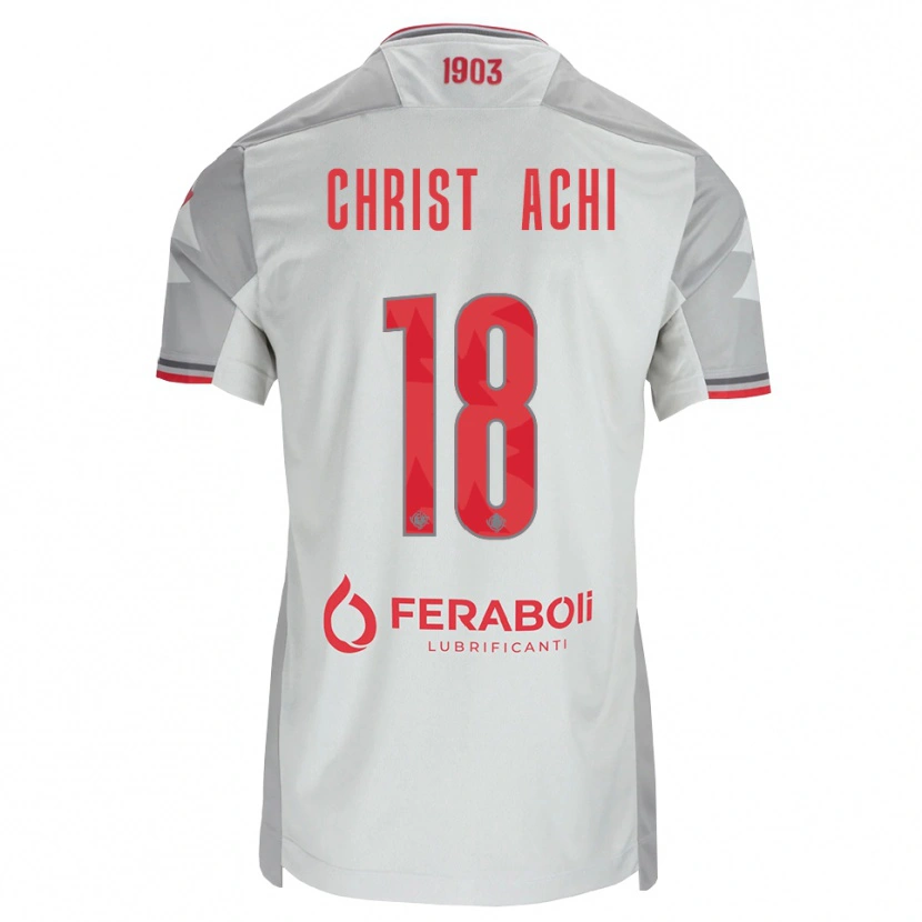 Danxen Damen Ange Christ Achi #18 Grau Weiß Rot Auswärtstrikot Trikot 2026/27 T-Shirt Österreich