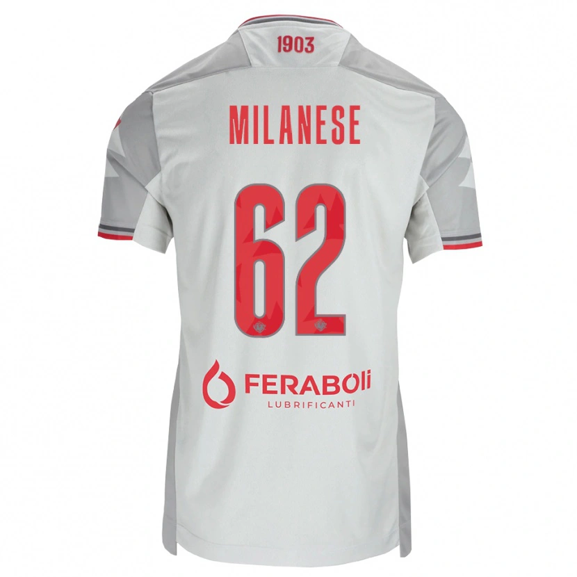 Danxen Damen Tommaso Milanese #62 Grau Weiß Rot Auswärtstrikot Trikot 2026/27 T-Shirt Österreich