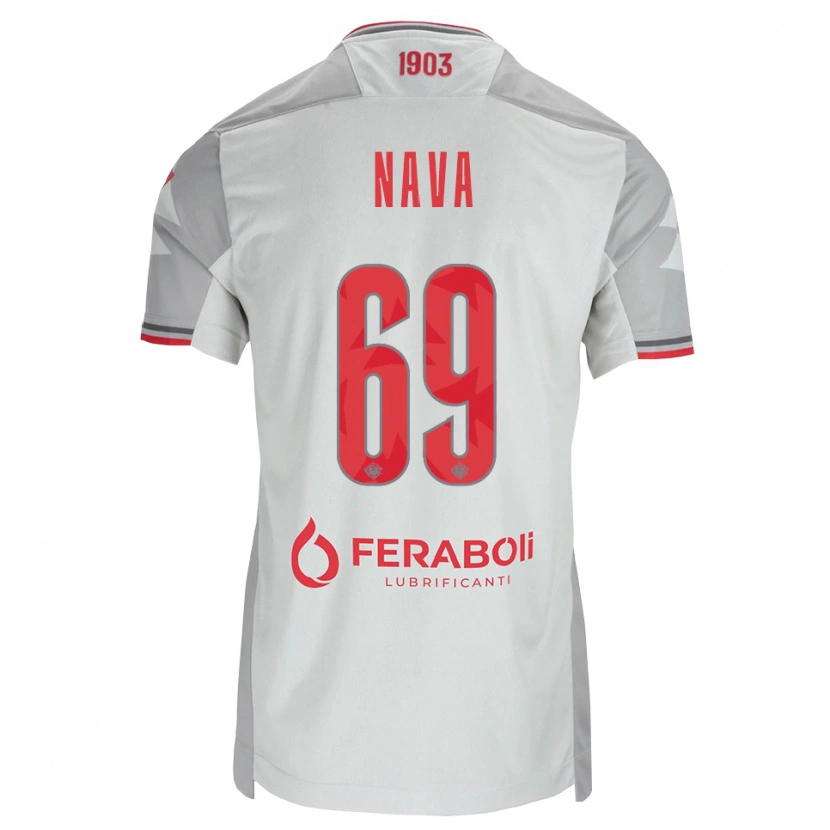 Danxen Damen Lapo Nava #69 Grau Weiß Rot Auswärtstrikot Trikot 2026/27 T-Shirt Österreich
