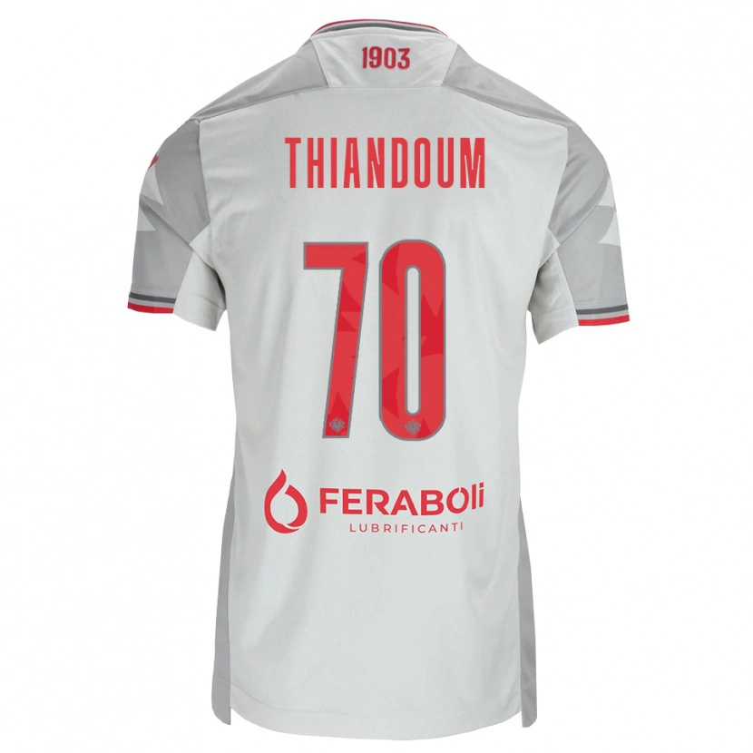 Danxen Damen Omar Thiandoum #70 Grau Weiß Rot Auswärtstrikot Trikot 2026/27 T-Shirt Österreich