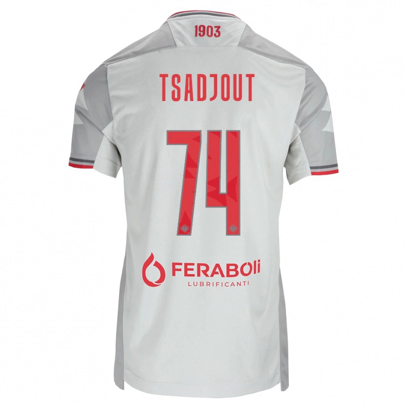 Danxen Damen Frank Tsadjout #74 Grau Weiß Rot Auswärtstrikot Trikot 2026/27 T-Shirt Österreich