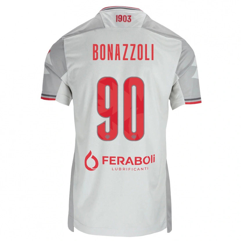 Danxen Damen Federico Bonazzoli #90 Grau Weiß Rot Auswärtstrikot Trikot 2026/27 T-Shirt Österreich