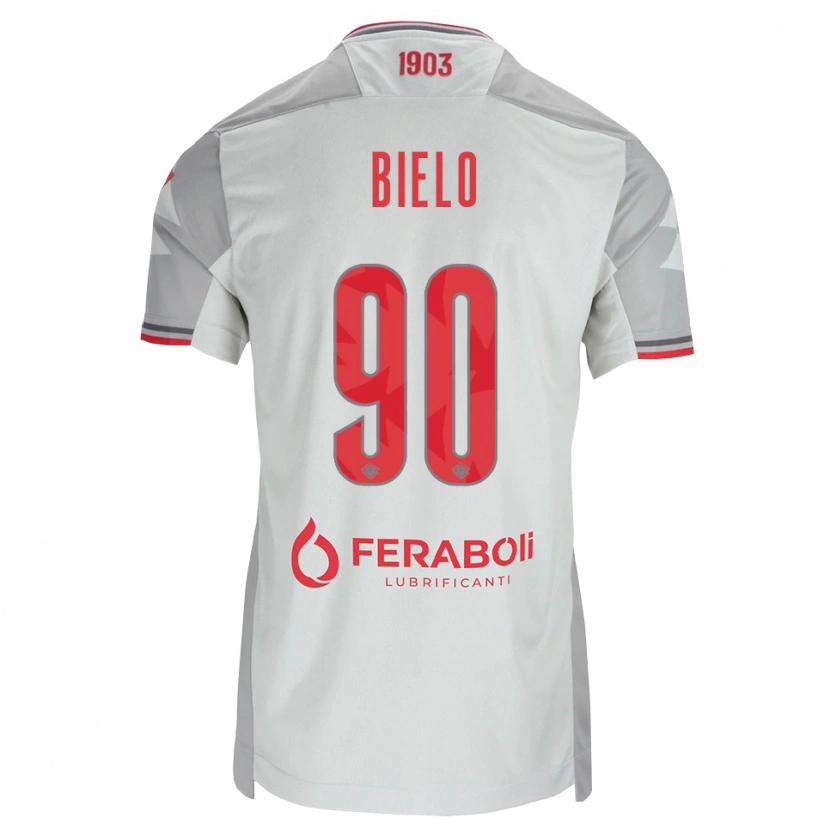 Danxen Damen Manu Bielo #90 Grau Weiß Rot Auswärtstrikot Trikot 2026/27 T-Shirt Österreich