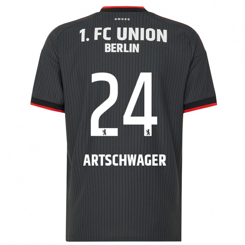 Danxen Damen Finn Artschwager #24 Schwarz Weiß Rot Auswärtstrikot Trikot 2026/27 T-Shirt Österreich