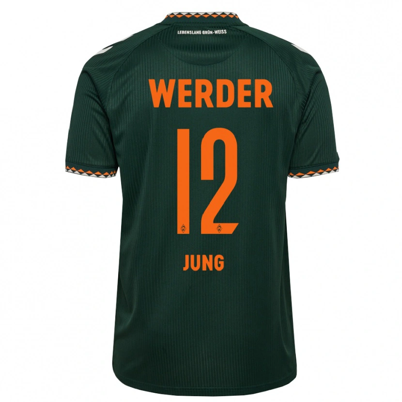 Danxen Damen Hugo Jung #12 Dunkelgrün Orange Weiß Auswärtstrikot Trikot 2026/27 T-Shirt Österreich