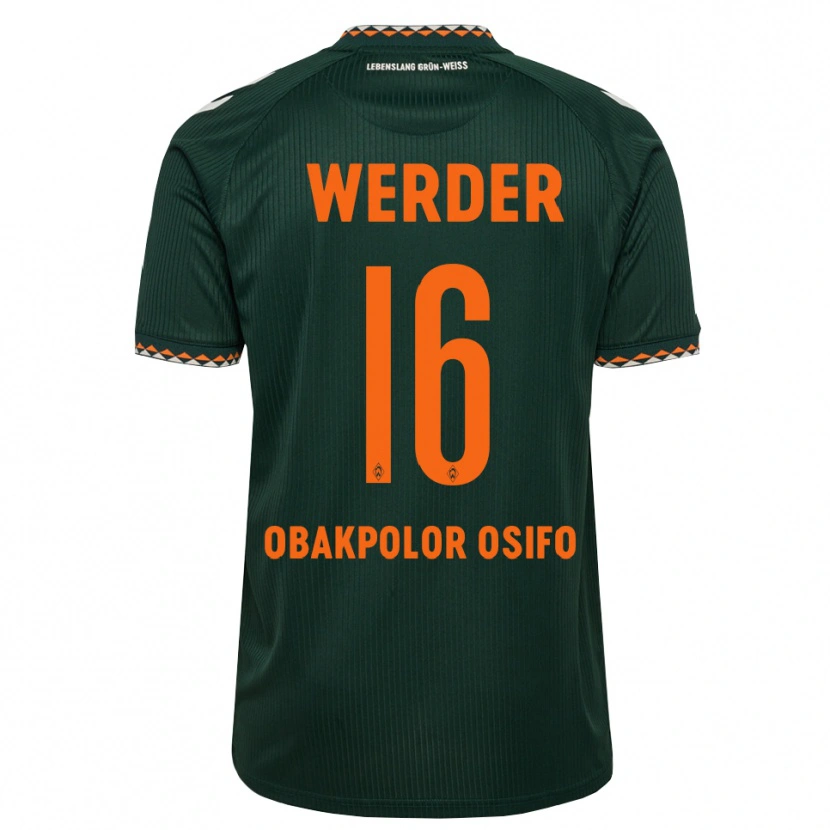 Danxen Damen Valentin Obakpolor Osifo #16 Dunkelgrün Orange Weiß Auswärtstrikot Trikot 2026/27 T-Shirt Österreich