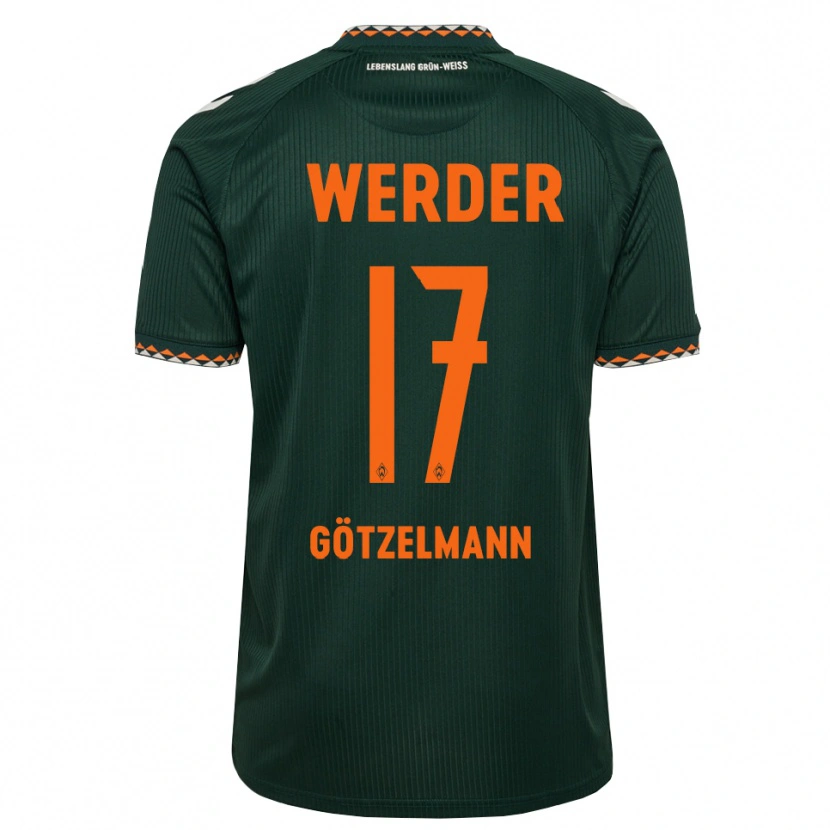 Danxen Damen Patrick Götzelmann #17 Dunkelgrün Orange Weiß Auswärtstrikot Trikot 2026/27 T-Shirt Österreich
