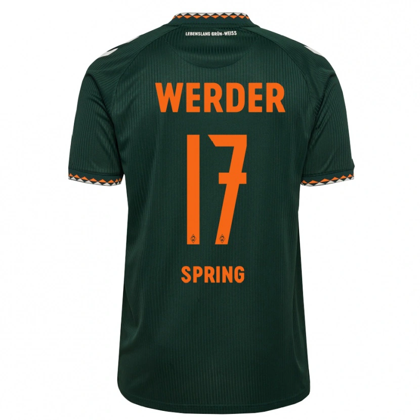 Danxen Damen Ole Spring #17 Dunkelgrün Orange Weiß Auswärtstrikot Trikot 2026/27 T-Shirt Österreich