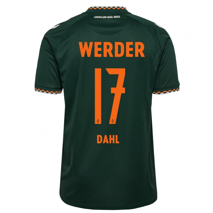 Danxen Damen Amira Dahl #17 Dunkelgrün Orange Weiß Auswärtstrikot Trikot 2026/27 T-Shirt Österreich