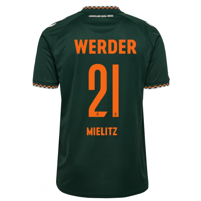 Danxen Damen Sebastian Mielitz #21 Dunkelgrün Orange Weiß Auswärtstrikot Trikot 2026/27 T-Shirt Österreich
