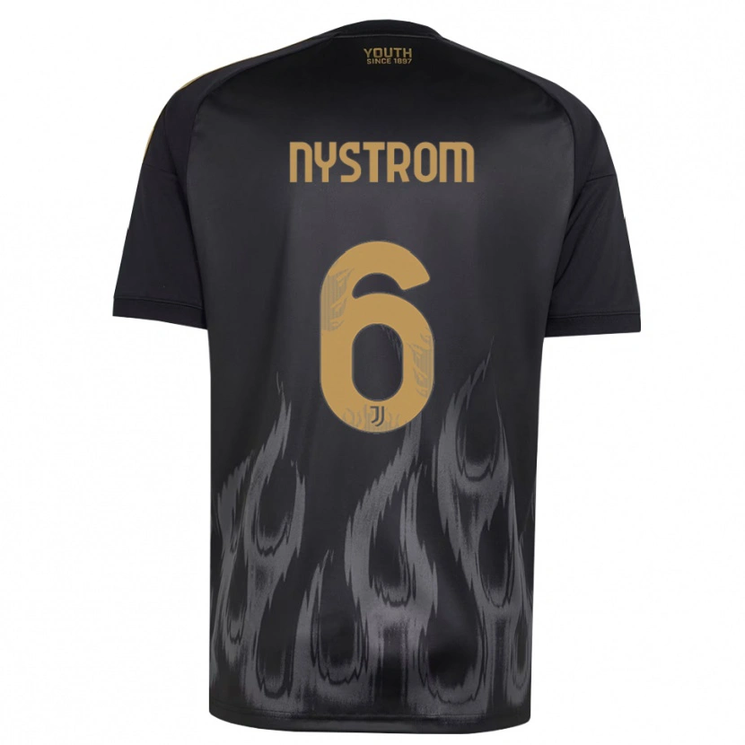 Danxen Damen Paulina Nyström #6 Schwarz Braun Ausweichtrikot Trikot 2026/27 T-Shirt Österreich