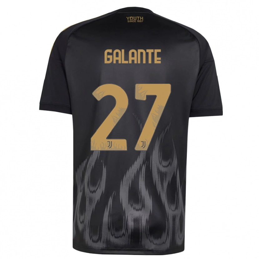 Danxen Damen Tommaso Galante #27 Schwarz Braun Ausweichtrikot Trikot 2026/27 T-Shirt Österreich