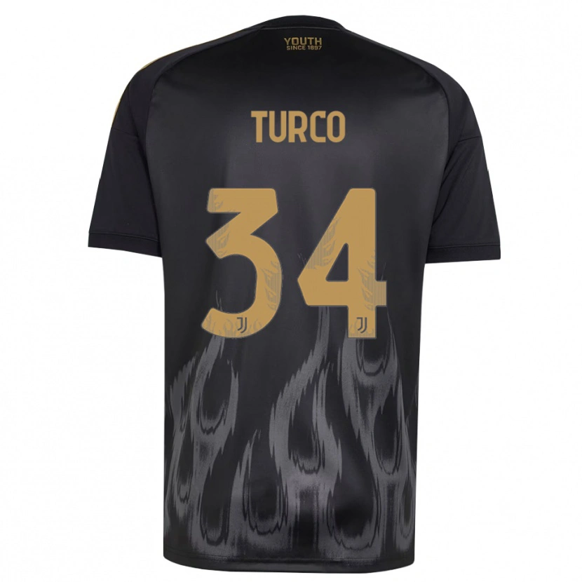 Danxen Damen Stefano Turco #34 Schwarz Braun Ausweichtrikot Trikot 2026/27 T-Shirt Österreich