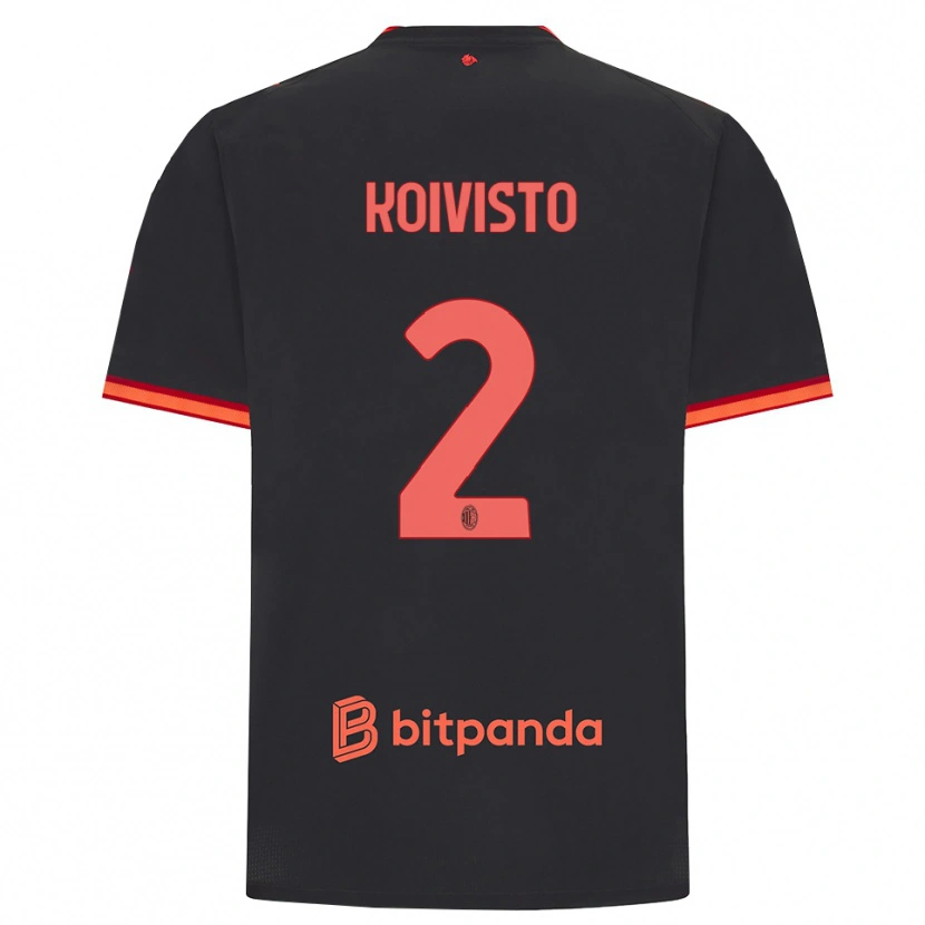 Danxen Damen Emma Koivisto #2 Schwarz Rot Ausweichtrikot Trikot 2026/27 T-Shirt Österreich