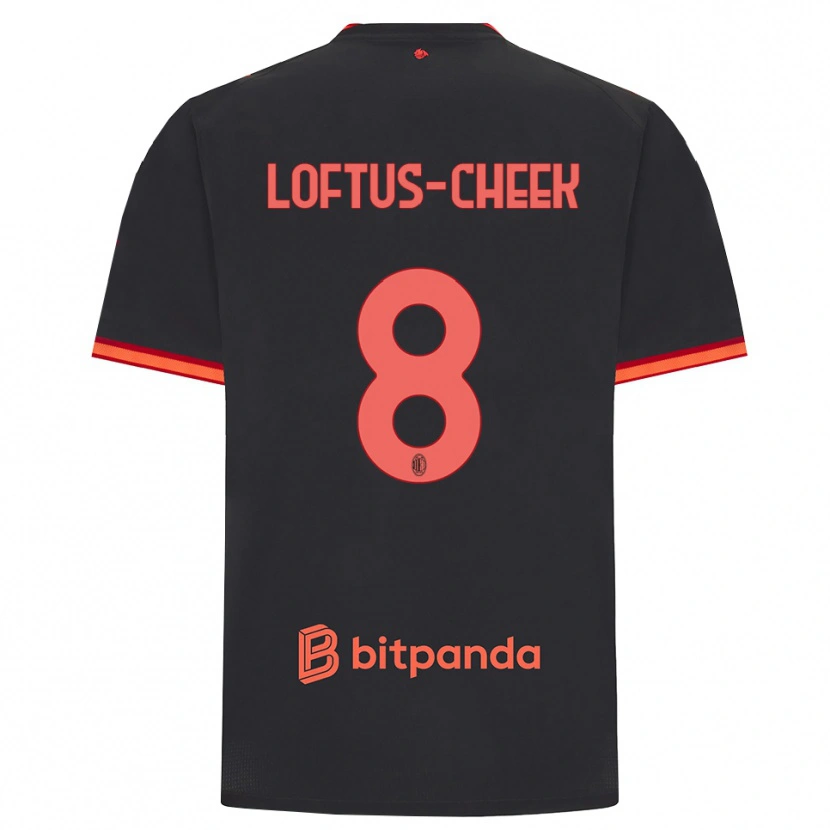 Danxen Damen Ruben Loftus-Cheek #8 Schwarz Rot Ausweichtrikot Trikot 2026/27 T-Shirt Österreich