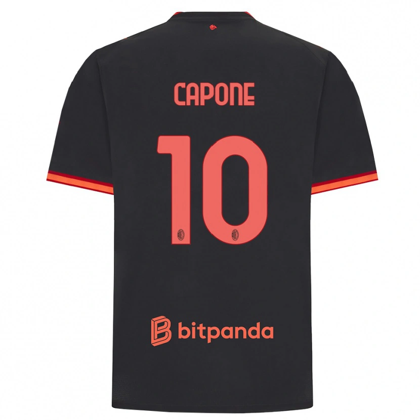 Danxen Damen Andrea Capone #10 Schwarz Rot Ausweichtrikot Trikot 2026/27 T-Shirt Österreich