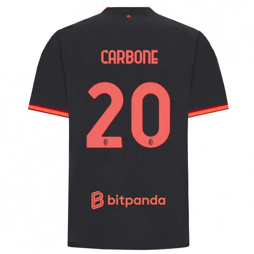 Danxen Damen Emanuele Carbone #20 Schwarz Rot Ausweichtrikot Trikot 2026/27 T-Shirt Österreich