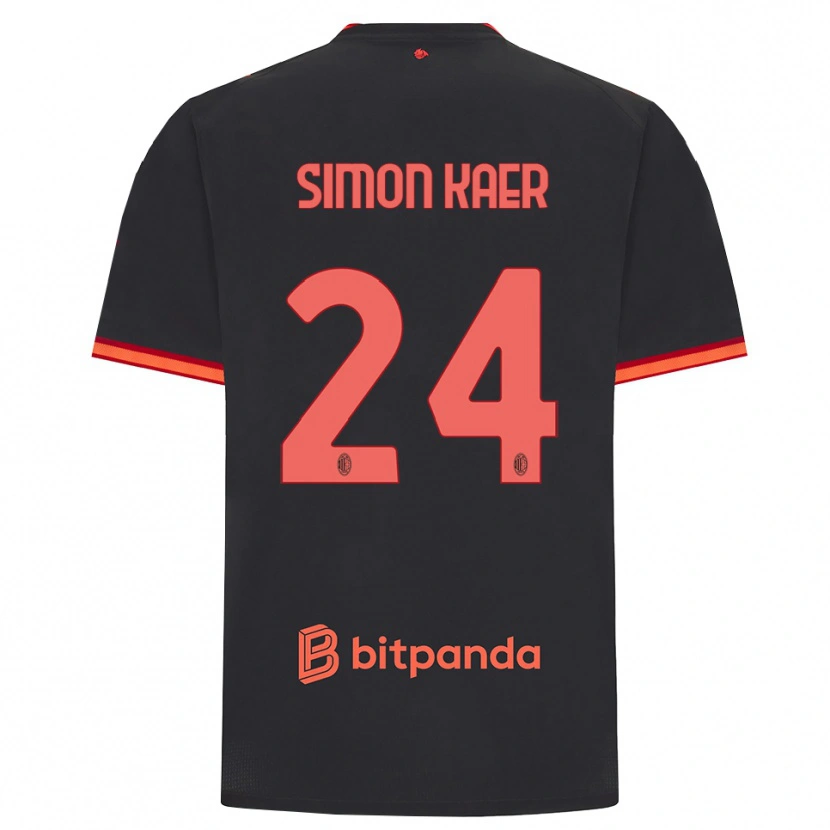 Danxen Damen Simon Kaer #24 Schwarz Rot Ausweichtrikot Trikot 2026/27 T-Shirt Österreich