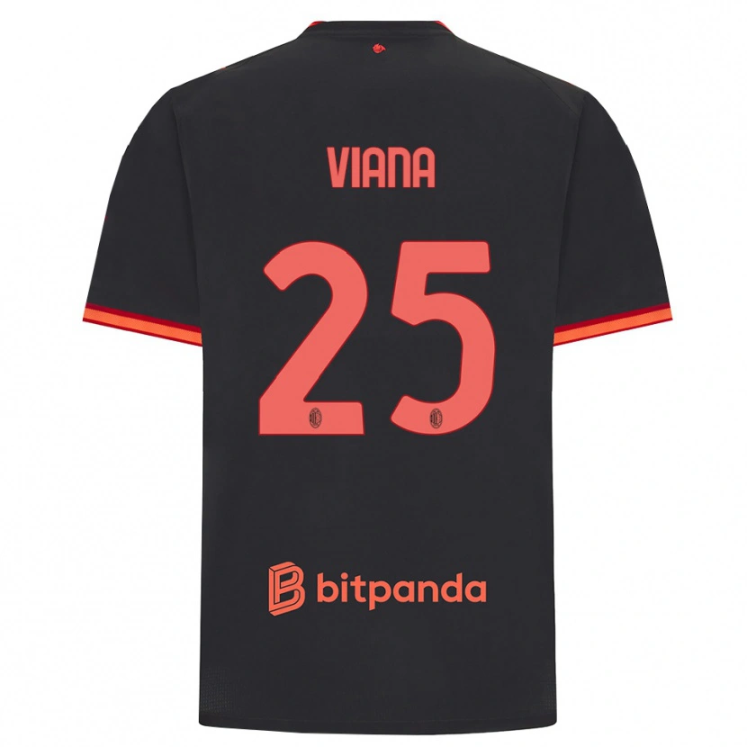 Danxen Damen Viana Seedorf #25 Schwarz Rot Ausweichtrikot Trikot 2026/27 T-Shirt Österreich