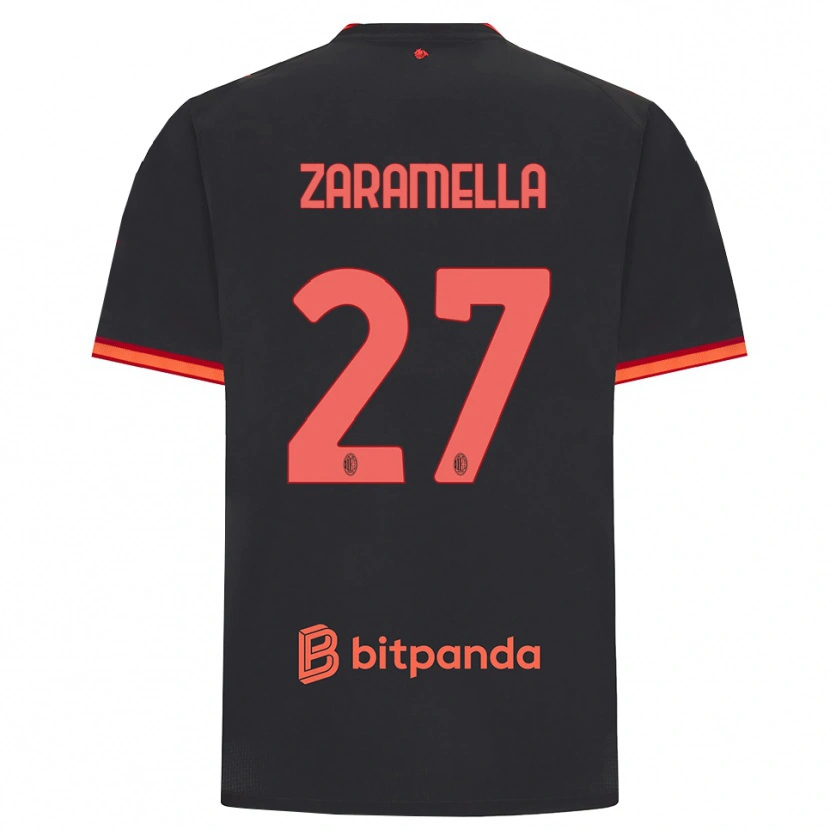 Danxen Damen Mattia Zaramella #27 Schwarz Rot Ausweichtrikot Trikot 2026/27 T-Shirt Österreich