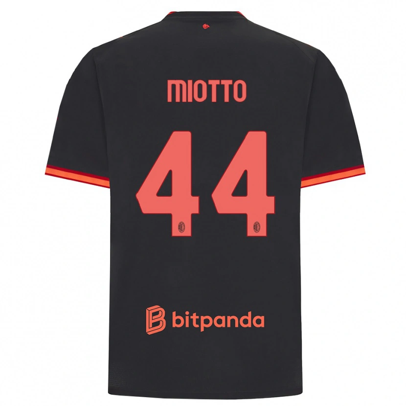 Danxen Damen Giorgia Miotto #44 Schwarz Rot Ausweichtrikot Trikot 2026/27 T-Shirt Österreich