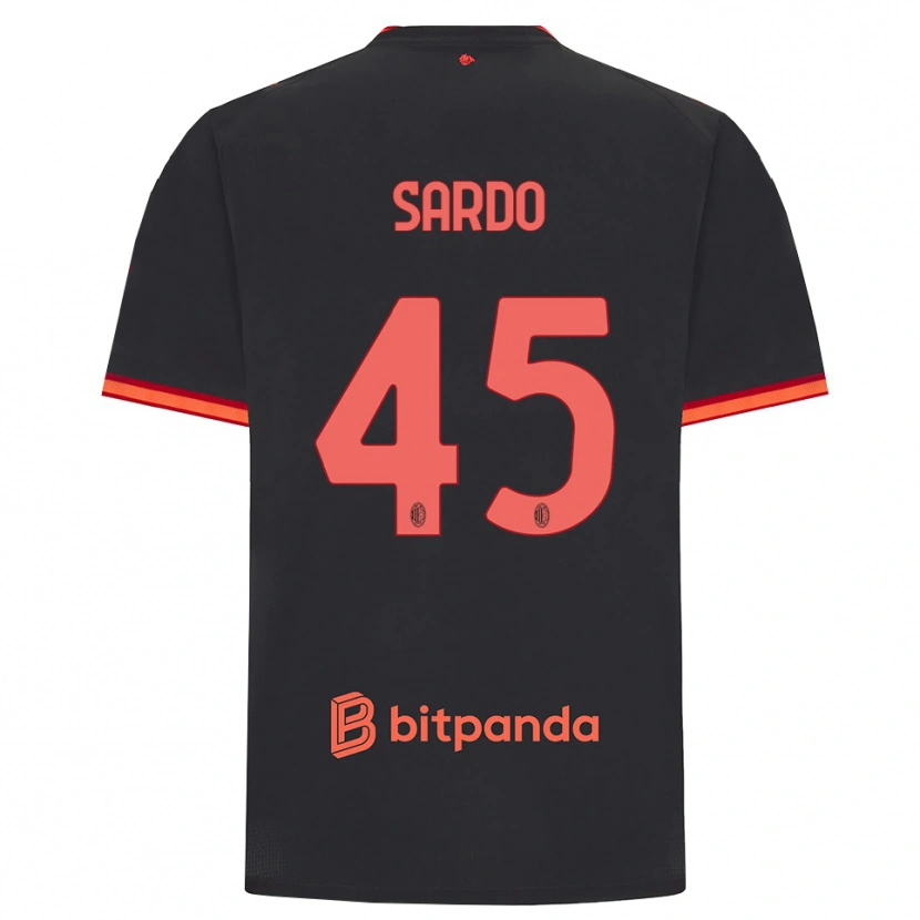 Danxen Damen Jacopo Sardo #45 Schwarz Rot Ausweichtrikot Trikot 2026/27 T-Shirt Österreich