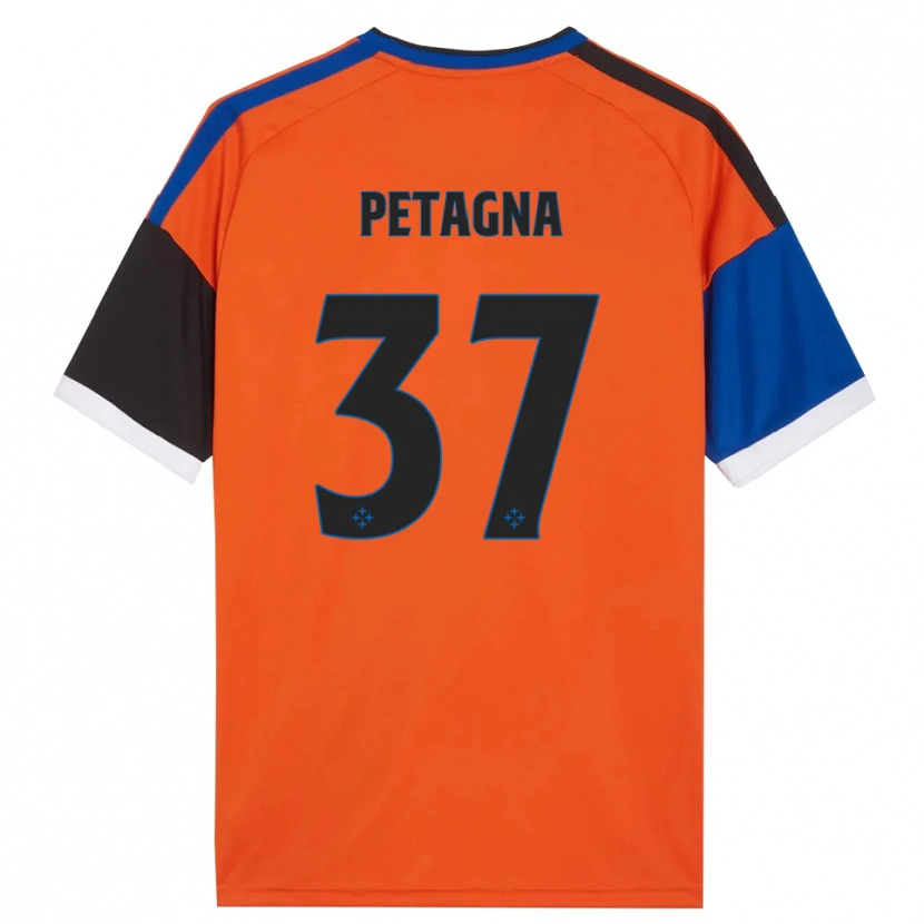 Danxen Damen Andrea Petagna #37 Orange Blau Schwarz Weiß Auswärtstrikot Trikot 2026/27 T-Shirt Österreich
