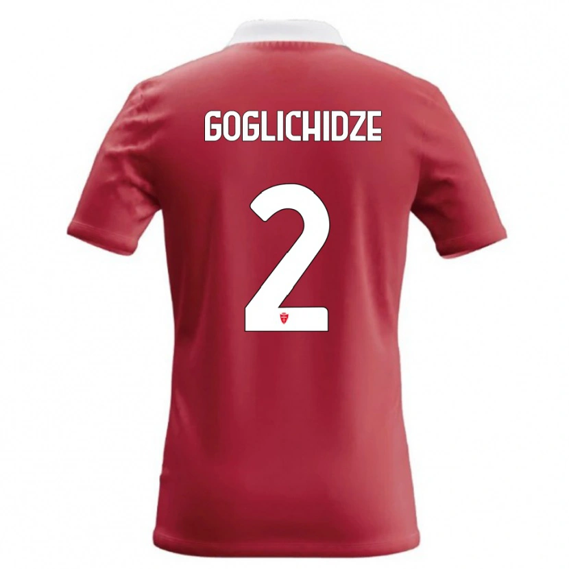 Danxen Kinder Saba Goglichidze #2 Rot Weiß Heimtrikot Trikot 2026/27 T-Shirt Österreich