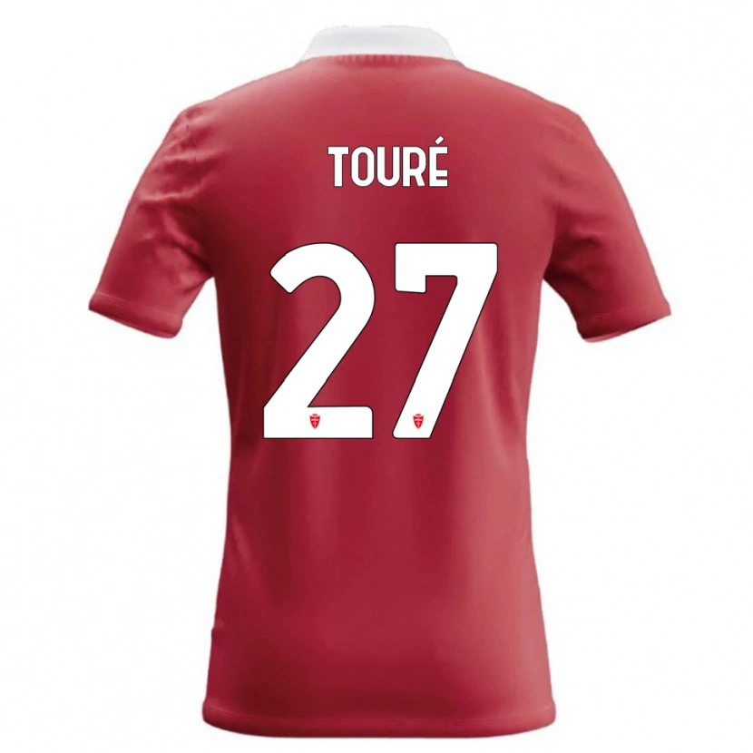Danxen Kinder Idrissa Touré #27 Rot Weiß Heimtrikot Trikot 2026/27 T-Shirt Österreich