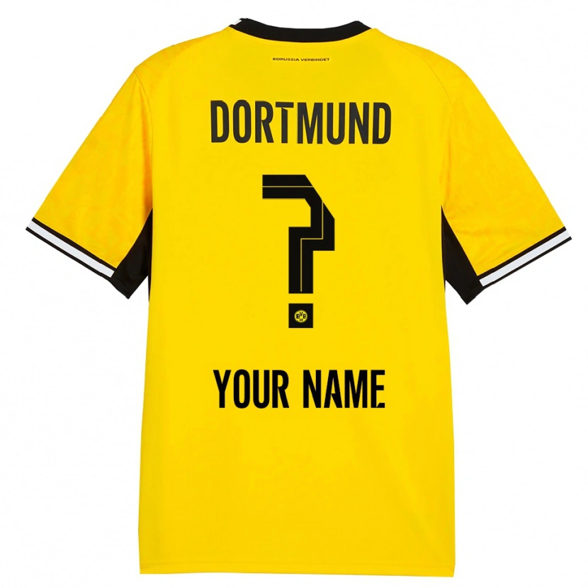 Danxen Kinder Ihren Namen #0 Gelb Schwarz Weiß Heimtrikot Trikot 2026/27 T-Shirt Österreich