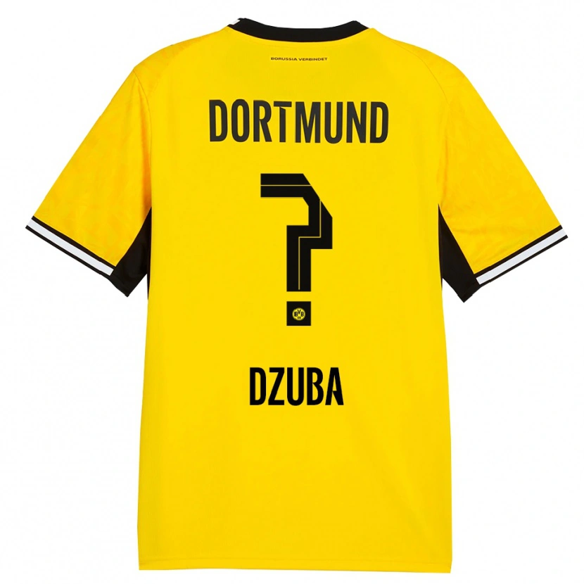Danxen Kinder Fabian Dzuba #0 Gelb Schwarz Weiß Heimtrikot Trikot 2026/27 T-Shirt Österreich