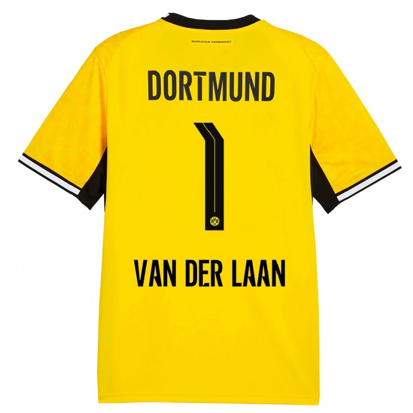 Danxen Kinder Laura Van Der Laan #1 Gelb Schwarz Weiß Heimtrikot Trikot 2026/27 T-Shirt Österreich