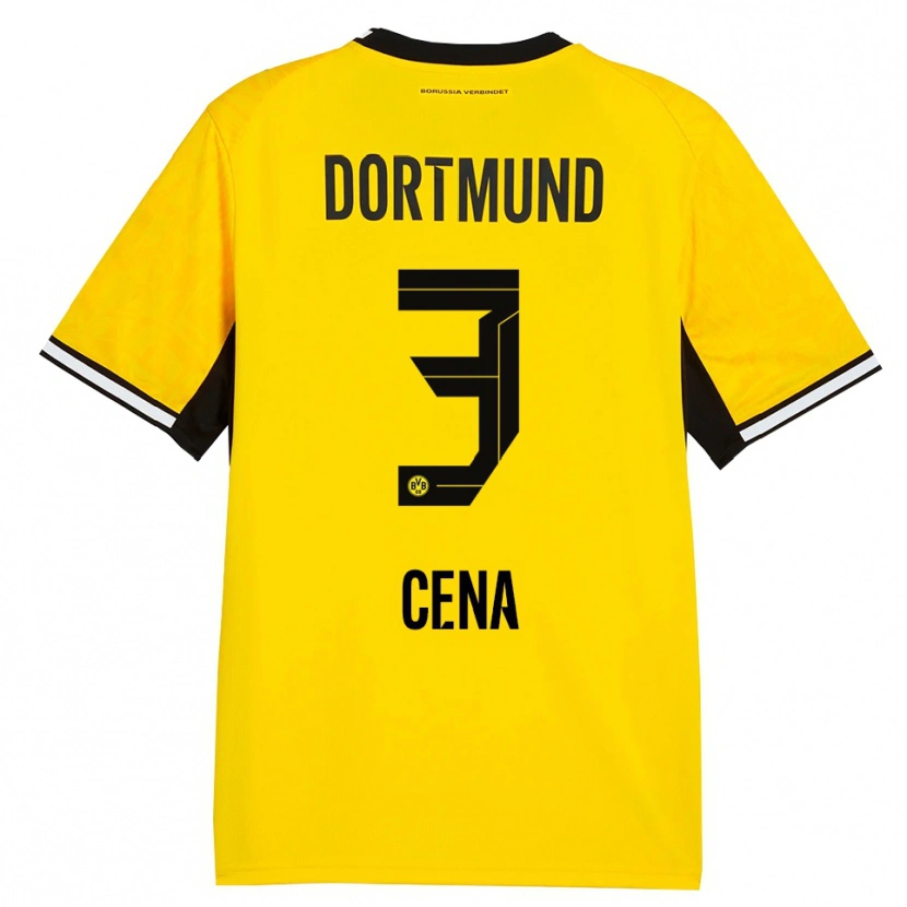Danxen Kinder Valon Cena #3 Gelb Schwarz Weiß Heimtrikot Trikot 2026/27 T-Shirt Österreich