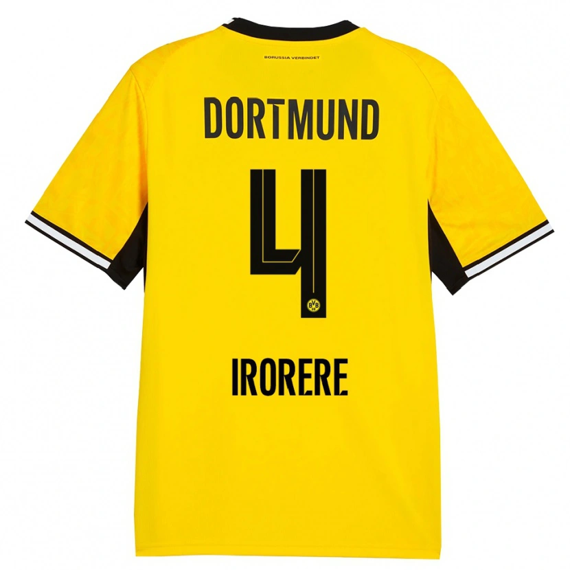 Danxen Kinder Felix Irorere #4 Gelb Schwarz Weiß Heimtrikot Trikot 2026/27 T-Shirt Österreich