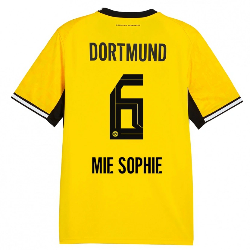 Danxen Kinder Sando Mie Sophie #6 Gelb Schwarz Weiß Heimtrikot Trikot 2026/27 T-Shirt Österreich