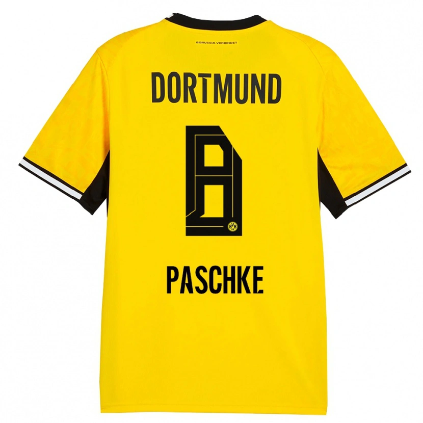Danxen Kinder Felix Paschke #8 Gelb Schwarz Weiß Heimtrikot Trikot 2026/27 T-Shirt Österreich