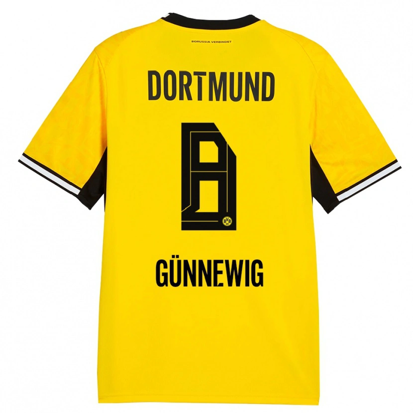 Danxen Kinder Noreen Günnewig #8 Gelb Schwarz Weiß Heimtrikot Trikot 2026/27 T-Shirt Österreich
