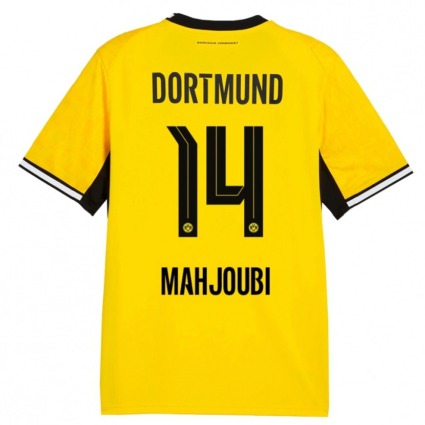 Danxen Kinder Anas Mahjoubi #14 Gelb Schwarz Weiß Heimtrikot Trikot 2026/27 T-Shirt Österreich