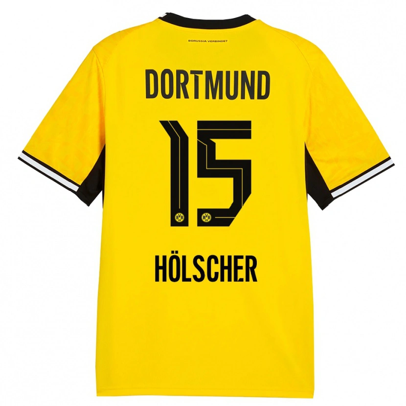 Danxen Kinder Mats Hölscher #15 Gelb Schwarz Weiß Heimtrikot Trikot 2026/27 T-Shirt Österreich