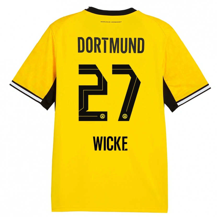 Danxen Kinder Nova Wicke #27 Gelb Schwarz Weiß Heimtrikot Trikot 2026/27 T-Shirt Österreich