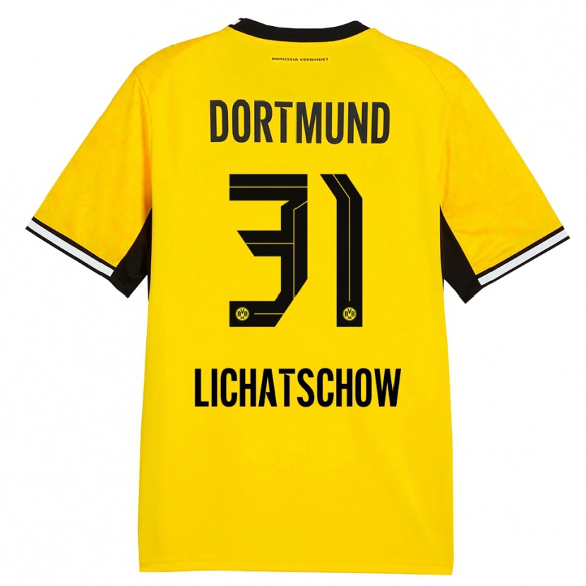 Danxen Kinder Deniese Lichatschow #31 Gelb Schwarz Weiß Heimtrikot Trikot 2026/27 T-Shirt Österreich