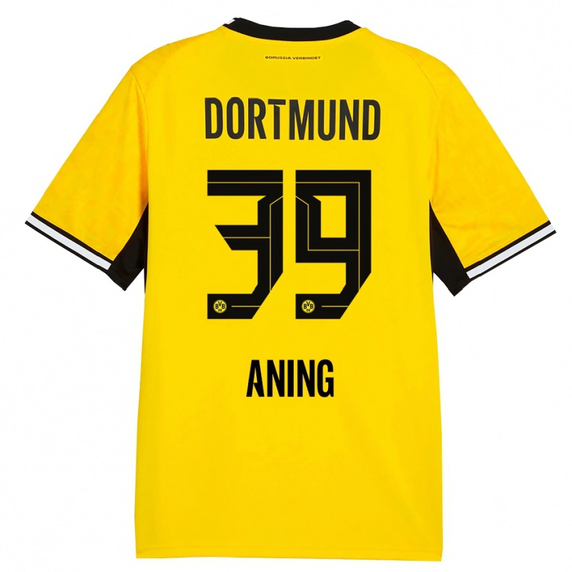 Danxen Kinder Prince Aning #39 Gelb Schwarz Weiß Heimtrikot Trikot 2026/27 T-Shirt Österreich