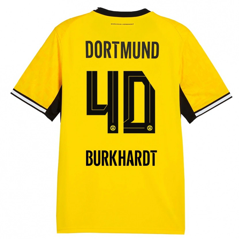 Danxen Kinder Till Burkhardt #40 Gelb Schwarz Weiß Heimtrikot Trikot 2026/27 T-Shirt Österreich