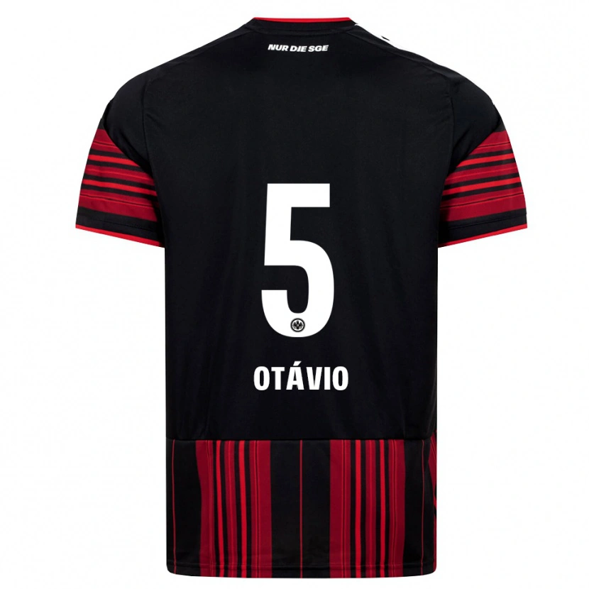 Danxen Kinder Otávio Manoel Galdino Fernandes #5 Schwarz Rot Weiß Heimtrikot Trikot 2026/27 T-Shirt Österreich