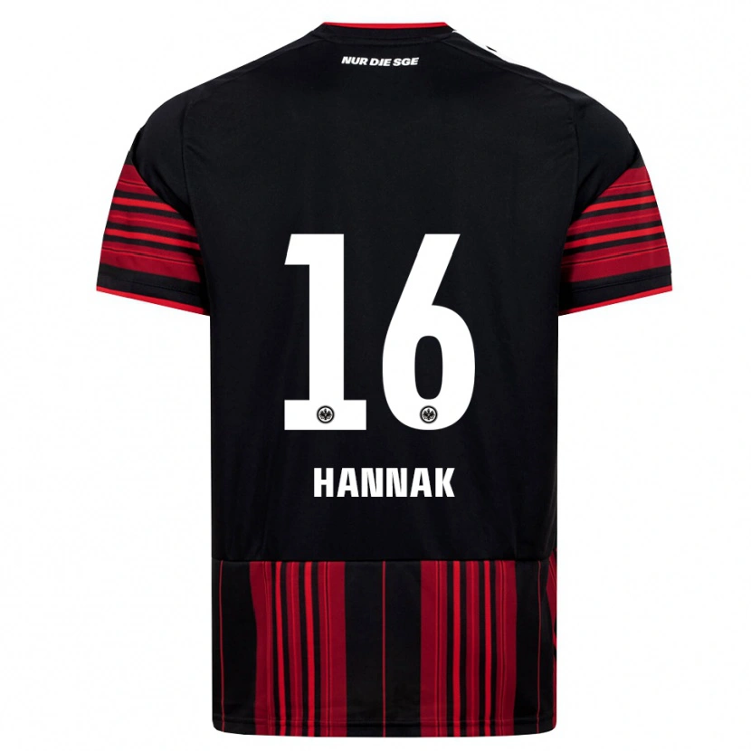 Danxen Kinder Tim Hannak #16 Schwarz Rot Weiß Heimtrikot Trikot 2026/27 T-Shirt Österreich